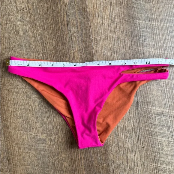 NWT LSpace Breakers Reversible Bikini Bottom Pink & Rust Size Small - Picture 11 of 13